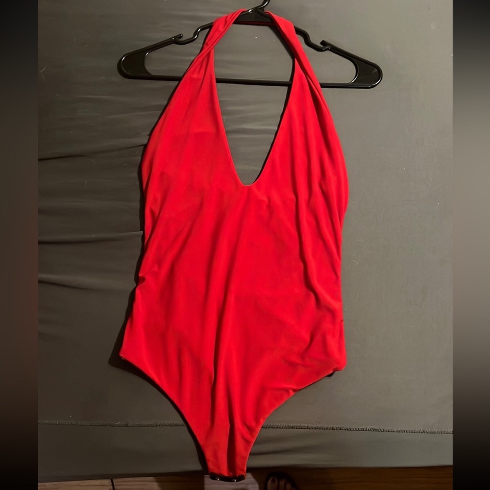 Bright Red Bodysuit